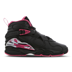 Grade School Shoes - Jordan 8 Mid - Black-White-Pink