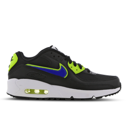 Grade School Shoes - Nike Air Max 90 - Black-Blue-Volt