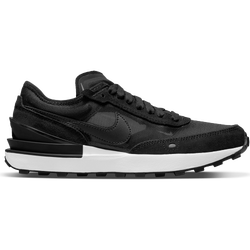 Grade School Shoes - Nike Waffle One - Black-Black-White