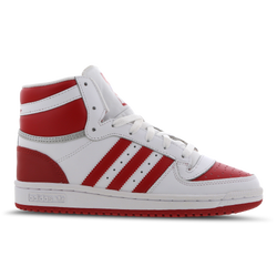 Grade School Shoes - adidas Top Ten Rebound - White-Scarlet-Silver