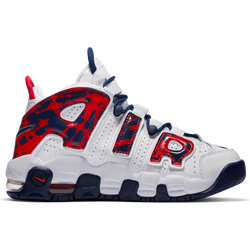 Grade School Shoes - Nike Air More Uptempo Kyb - White-University Red-College Navy