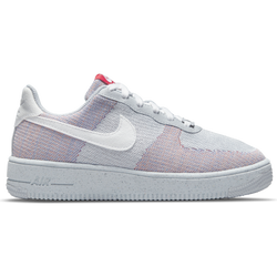 Grade School Shoes - Nike Air Force 1 Crater - Wolf Grey-White-Pure Platinum