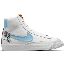 Grade School Shoes - Nike Blazer Mid - White-Obsidian-White