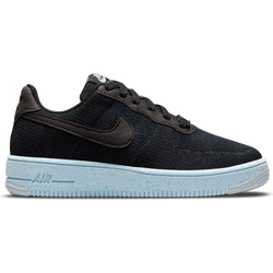 Grade School Shoes - Nike Air Force 1 Crater - Black-Black-Chambray Blue