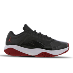 Grade School Shoes - Jordan 11 Comfort Low - Black-White-Gym Red