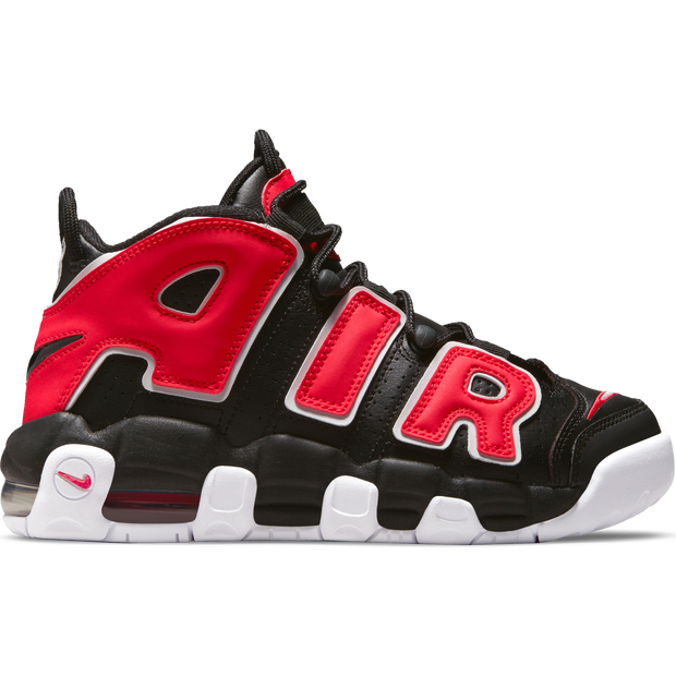Nike Air More Uptempo Chicago - Grade School Shoes - Black - Leather ...