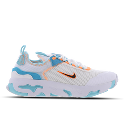 Grade School Shoes - Nike React Live - White-Black-Total Orange
