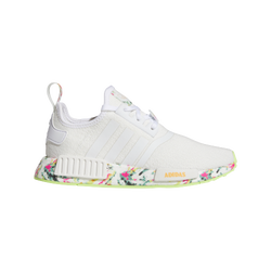Grade School Shoes - adidas NMD R1 - Ftwr White-Hazy Orange-Hi Res Yellow