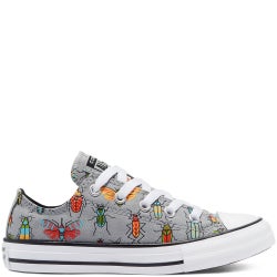 Grade School Shoes - Converse Chuck Taylor All Star Low - Medium Grey-Medium Grey
