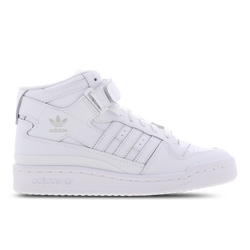 Grade School Shoes - adidas Forum Mid - Ftwr White-Ftwr White-Ftwr White