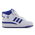 adidas Forum Mid - Grade School Shoes Ftwr White-Team Royal Blue-Ftwr White