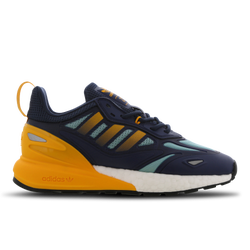 Grade School Shoes - adidas Zx 2K Boost 2.0 - Crew Navy-Semi Solar Gold-Core Black