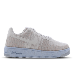 Grade School Shoes - Nike Air Force 1 Low - White-Black-Chambray Blue