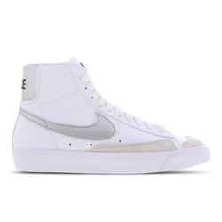 Grade School Shoes - Nike Blazer Mid - White-Mtlc Silver-Black
