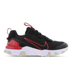 Grade School Shoes - Nike React Vision - Black-University Red-Dk Smoke Grey