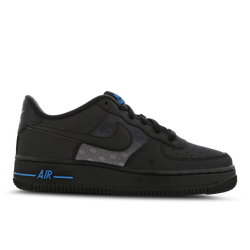 Grade School Shoes - Nike Air Force 1 - Black-Blue