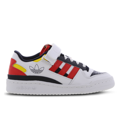 Grade School Shoes - adidas Forum Low - Ftwr White-Legend Ink-Red