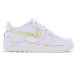Grade School Shoes - Nike Air Force 1 Low - White-Green-Red