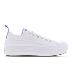 Grade School Shoes - Converse Chuck Taylor All Star Move Low - White-Pixel Purple-White