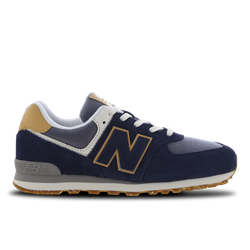 Grade School Shoes - New Balance 574 - Indigo-White-Gum