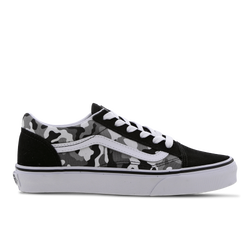 Grade School Shoes - Vans Old Skool - Black-White