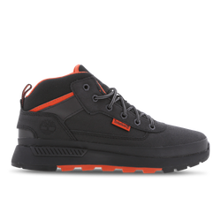 Grade School Shoes - Timberland Field Trekker Mid - Black-Red