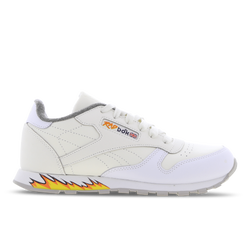 Grade School Shoes - Reebok Classic Leather - Tan-Orange-White