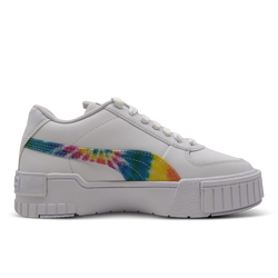 Grade School Shoes - Puma Cali Sport Dyed - Puma White-Puma White