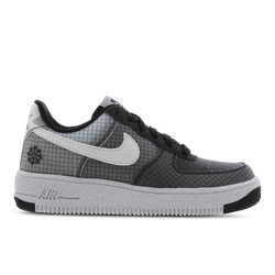 Grade School Shoes - Nike Air Force 1 Low - Black-White-Volt