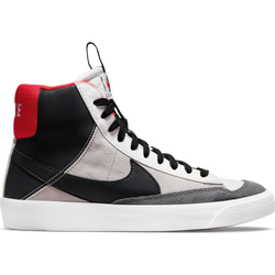 Grade School Shoes - Nike Blazer Mid - Summit White-Black-University Red