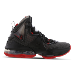 Grade School Shoes - Nike Lebron 19 - Black-Black-Univ Red