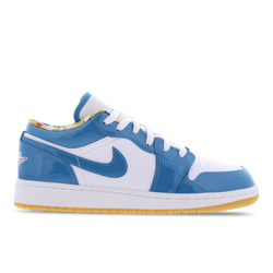 Grade School Shoes - Jordan 1 Low - Cyber Teal-Cyber Teal-White