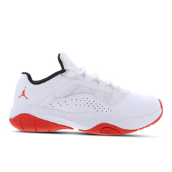 Grade School Shoes - Jordan 11 Cmft Low - White-Chile Red-Black