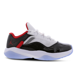 Grade School Shoes - Jordan Jordan 11 Comfort Low - White-Univ Red-Black
