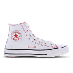 Grade School Shoes - Converse Chuck Taylor All Star Hi - White-University Red-Black