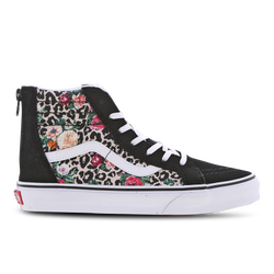 Grade School Shoes - Vans Sk8-Hi - Black-True White-Multi