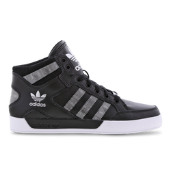 Grade School Shoes - adidas Hardcourt - Core Black-Grey Three-Ftwr White