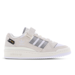 Grade School Shoes - adidas Forum Low - Ftwr White-Off White-Silver Met.