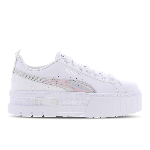 Puma Mayze - Sneakers Enfant - Blanc - Pointure 36 - Cuir - 38622101