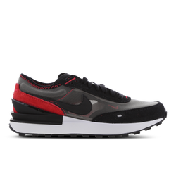 Grade School Shoes - Nike Waffle One - Flat Pewter-Black-Siren Red