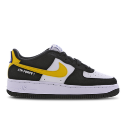 Grade School Shoes - Nike Air Force 1 Low - Black-Dark Sulfur-White