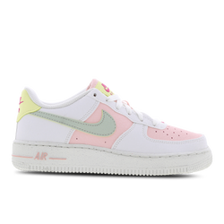 Grade School Shoes - Nike Air Force 1 Low Girls Gel - Summit White-Seafoam-Grey