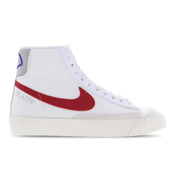 Grade School Shoes - Nike Blazer Mid Athl Club - White-Gym Red-Lt Smoke Grey