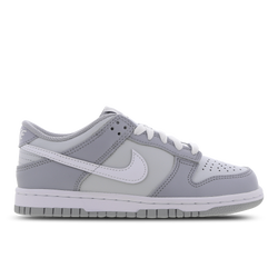 Primaire-College Chaussures - Nike Dunk Low - Pure Platinum-White-Wolf Grey