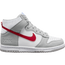 Nike Dunk High Athl Club - Grade School Shoes Lt Smoke Grey-Gym Red-White