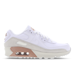 Grade School Shoes - Nike Air Max 90 Leather Joy Togeth - Summit White-Mtlc Bronze-White