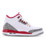 Jordan 3 Retro - Grundschule Schuhe White-Lt Curry-Cardinal Red