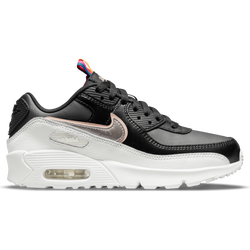 Grade School Shoes - Nike Air Max 90 - Off Noir-Mtlc Pewter-Black