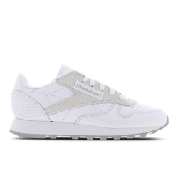 Grade School Shoes - Reebok Classic Leather - Ftwr White-Mgh Solid Grey-Rhodonite