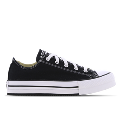 Grade School Shoes - Converse Chuck Taylor All Star Platform Low - Black-White-Black
